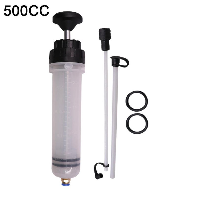 Syringe-type oil pump and injector, water pump, pump for changing machine oil and brake fluid; syringe-type suction and injection dual-purpose oil changing tool.